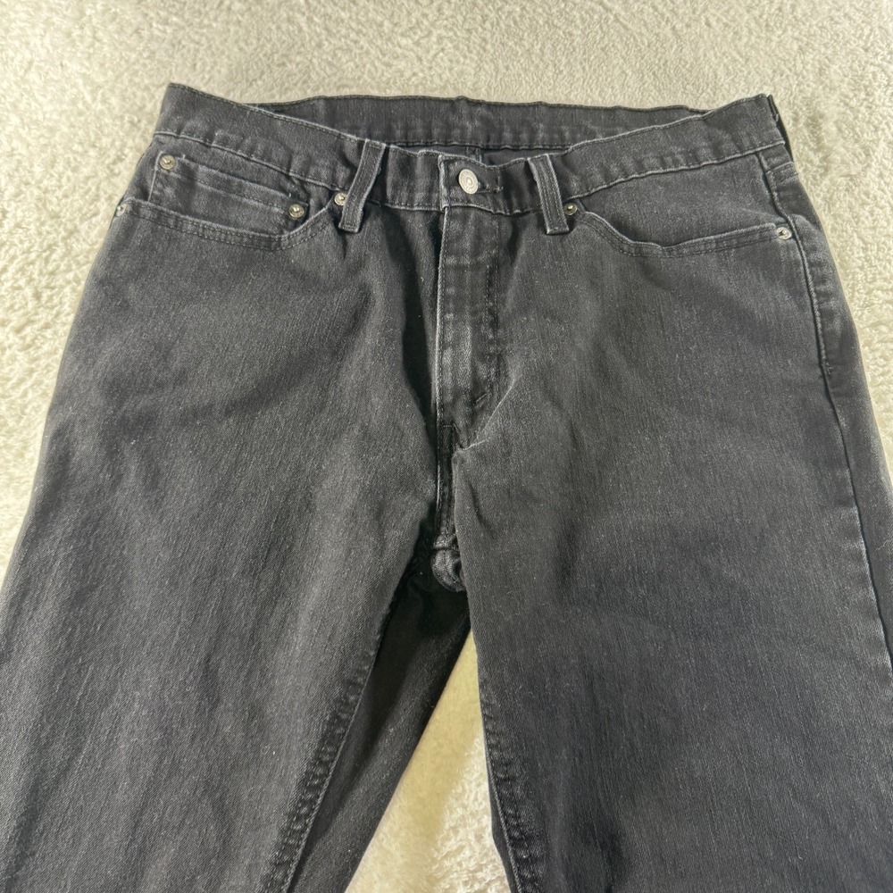 Levi's 541 Jeans Mens 34x32 Black Athletic Straight Dark Wash Denim Pants - Picture 5 of 10